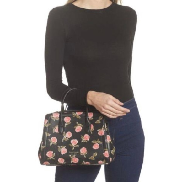 🌹♠️ NEW - Kate Spade - Knott Purse - Ditsy Rose 🌹♠️ - Picture 5 of 7